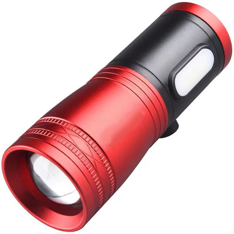 Fishing lamp strong light good bright zoom high power blue white yellow purple four light source flashlight wild fishing table fishing night fishing lamp