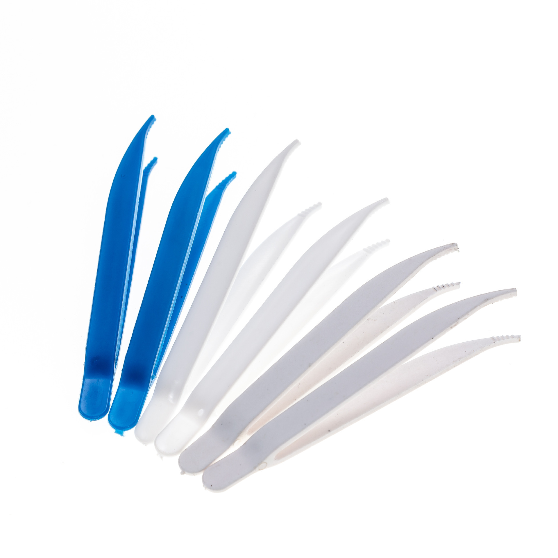Color Plastic tweezers clamp PP material 7.7cm long diy tweezers