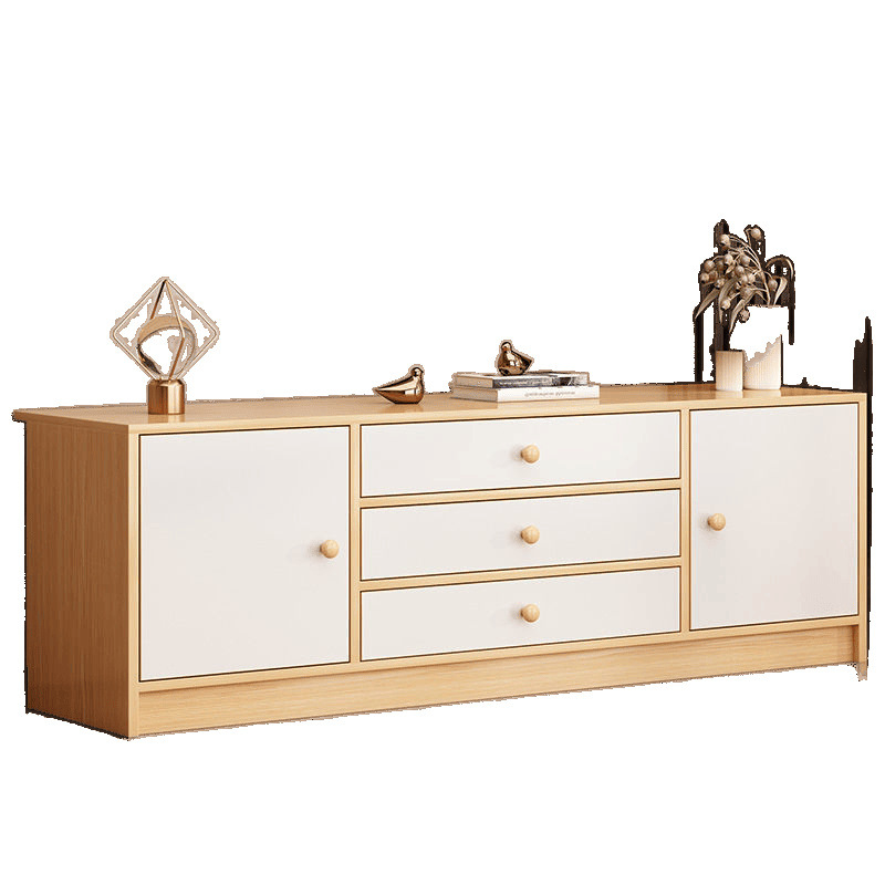 TV Cabinet Solid Wood Color Living Room Simple Small Apartment Household Floor Cabinet Storage Cabinet Bedroom Bay Window Cabinet TV Cabinet