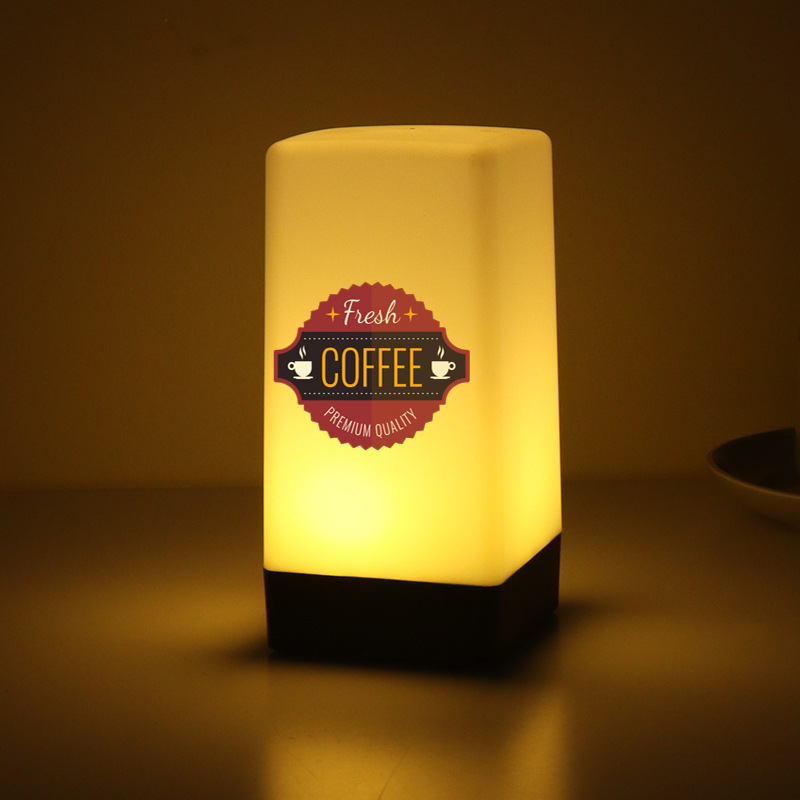 Wholesale led rechargeable bar table lamp creative personality restaurant coffee shop clear bar luminous night light gift table lamp