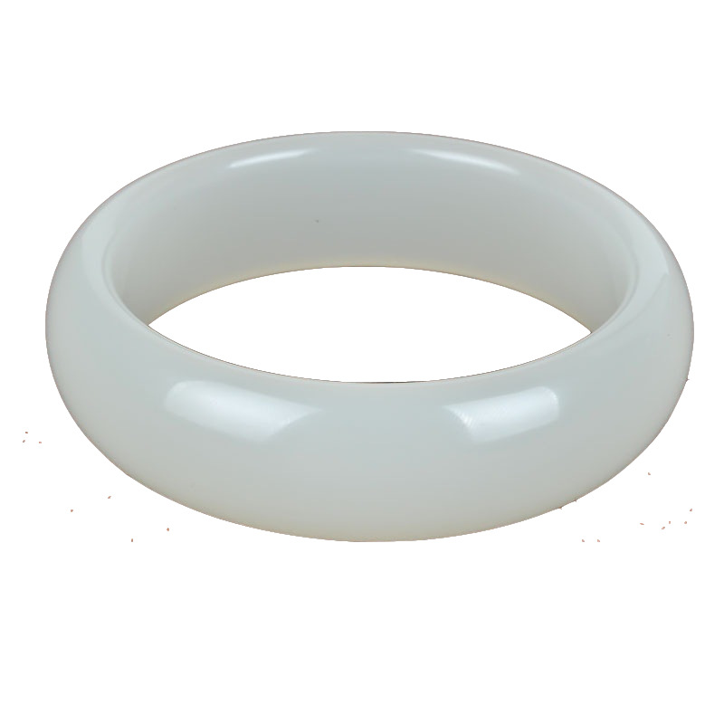 Weng Kai Xinjiang White Jade Bracelet Women's Jade Bracelet Grade 5A Kunlun Jade Bracelet Jade