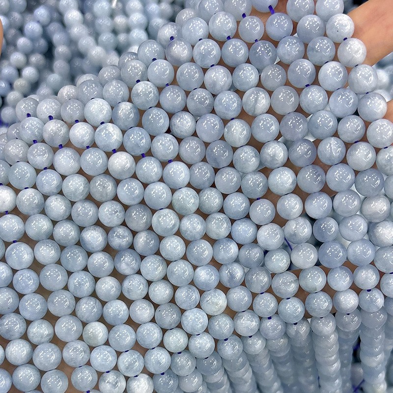 Natural stone crystal loose beads wholesale semi-finished accessories hand ornaments round beads agate crystal loose beads wholesale beads