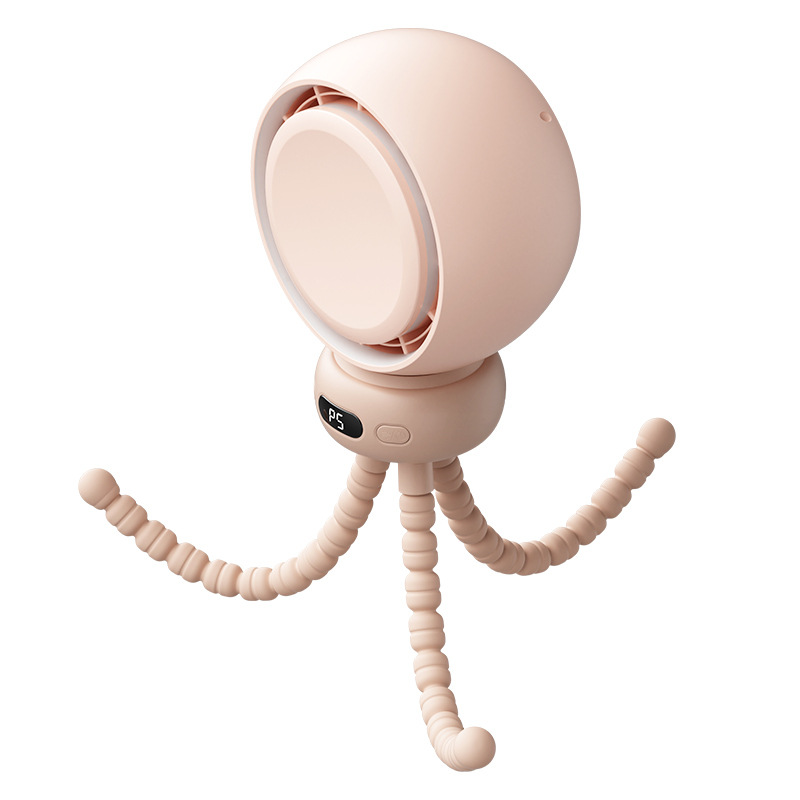 New Octopus Fan Big Wind Stroller Fan Desktop Office Rechargeable Desktop Circulating Fan