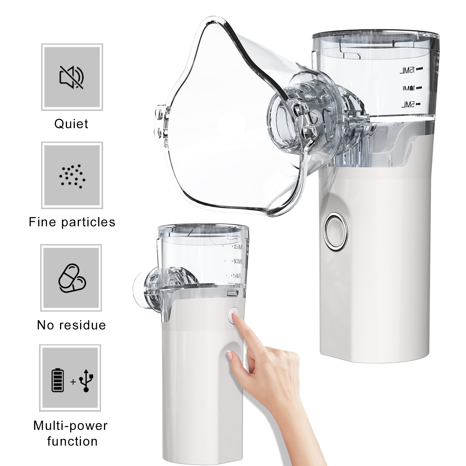 Cross-border new atomizer portable household medical grade handheld atomizer micro-grid atomizer nebulizer