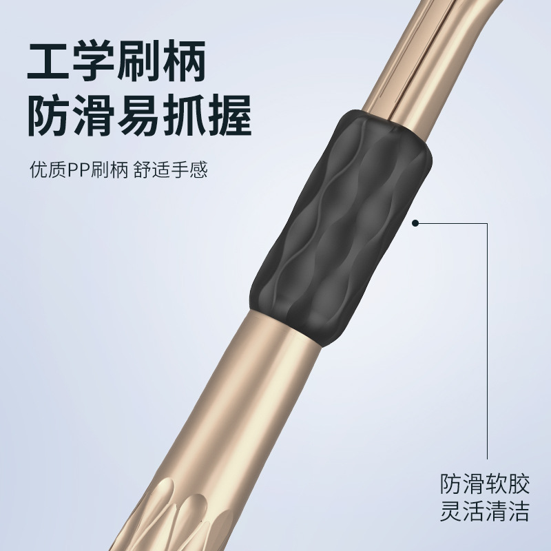 Three-sided toothbrush soft hair adult three-dimensional toothbrush tongue shaving three-head 3D type household soft hair manual generation wholesale