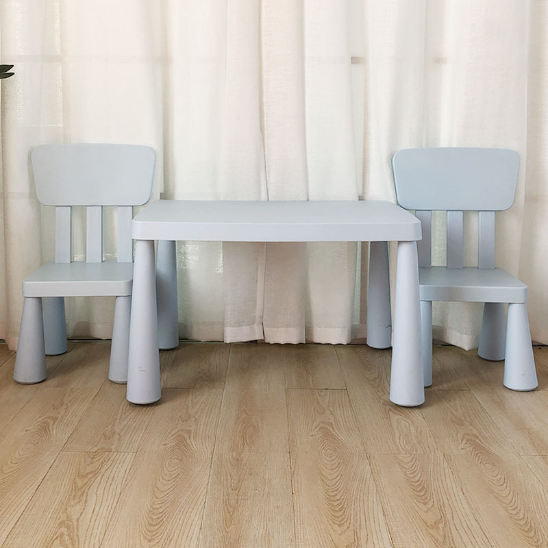 Children's Table and Chair Package Baby Reading Area Small Table Toy Learning Table Plastic Early Education Game Zhuo Chair Package