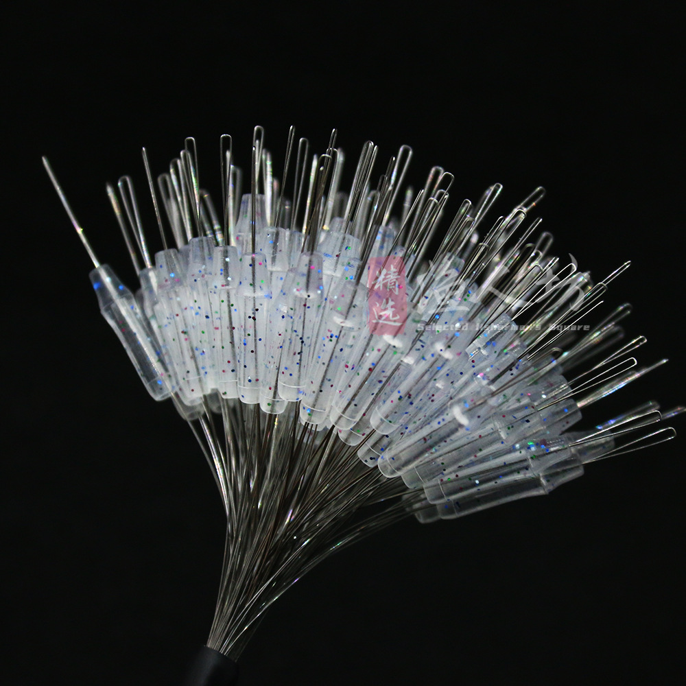 Fishermen's Square Knottless Main Line Casing Eight-character Ring Anti-wrapping Bean Anti-wrapping Casing Lined High Transparent Spot Scattered 100 Grain