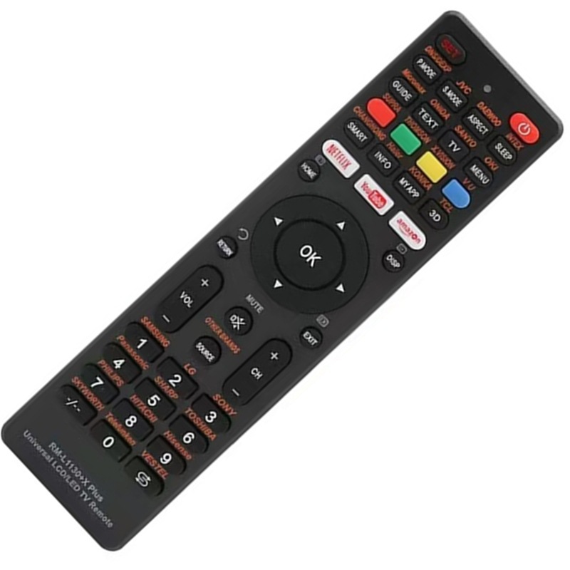 English Foreign Trade Edition Universal LCD TV Remote Control YouTube RM-L1130 X PLUS