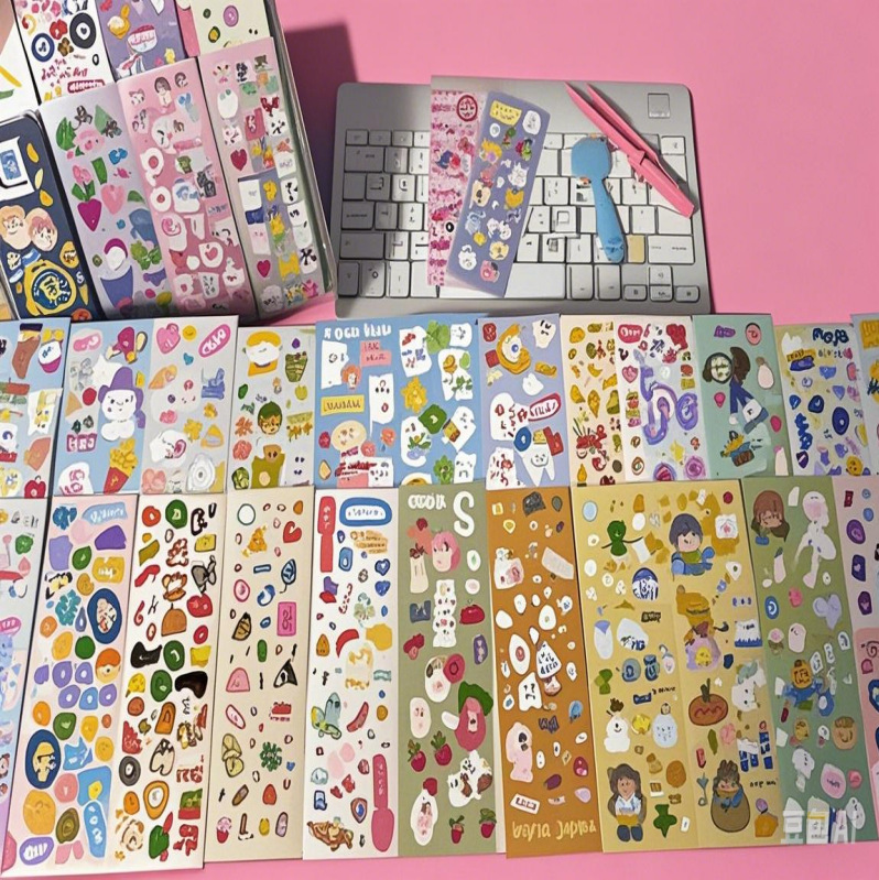 Original Super Cute Laser Guka Stickers DIY Celebrity Stationery Decorative Painting Journal Planner Adhesive Stickers