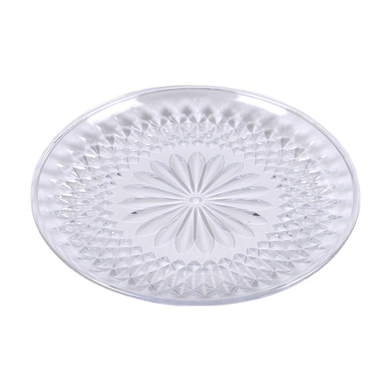 Acrylic fruit plate KTV special fruit plate plastic plate bar snack plate candy transparent dry creative home