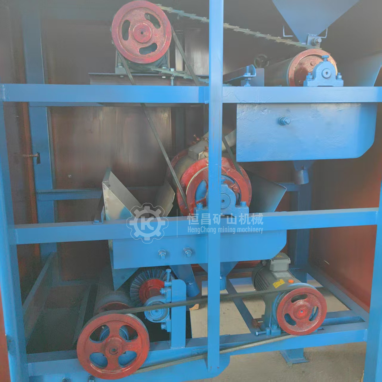 Special Permanent Magnet Roller Magnetic Separator for Zircon Sand, Dry Strong Magnetic Iron Removal Equipment, Processing Capacity 20T/H