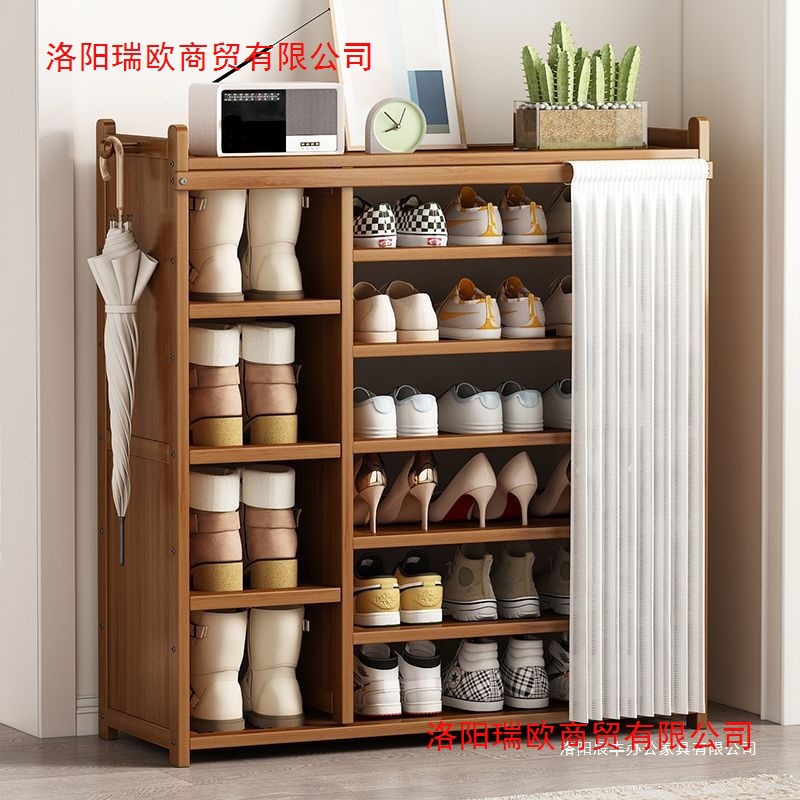 Simple Shoe Cabinet Shoe Rack Door Shoe Entry Storage Cabinet Shoe Rack Dormitory Multi-Layer Wall Storage Rack