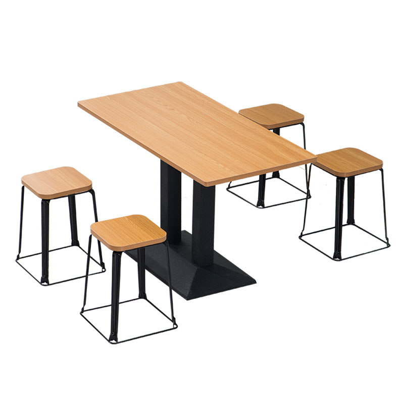 Breakfast snack bar spicy hot noodle restaurant restaurant milk tea dessert shop fast food table and chair combination simple small base