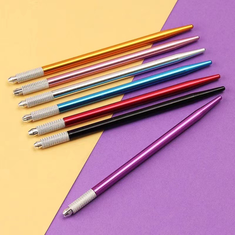 Tattoo Embroidery Handmade Fogging Pen Eyebrow Tattoo Fogging Magic Pen Round Three Round Five Needle Eyebrow Tattoo Pencil Semi-Permanent Supplies Tools Lightweight