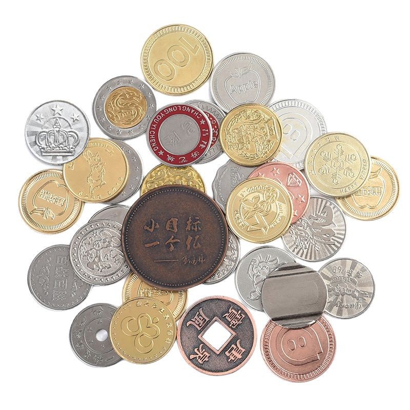Game Token Processing Coins Gold Coins Commemorative Coins Playground Anti-counterfeiting Coins Catch Baby Machine Metal Game Coin Factory