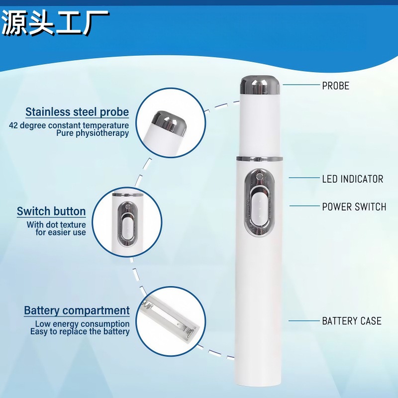 Кросс-бордерный карандаш для удаления акне с синим светом, неинвазивный лазерный инструмент, карандаш для удаления родинок, инструмент для ухода за кожей