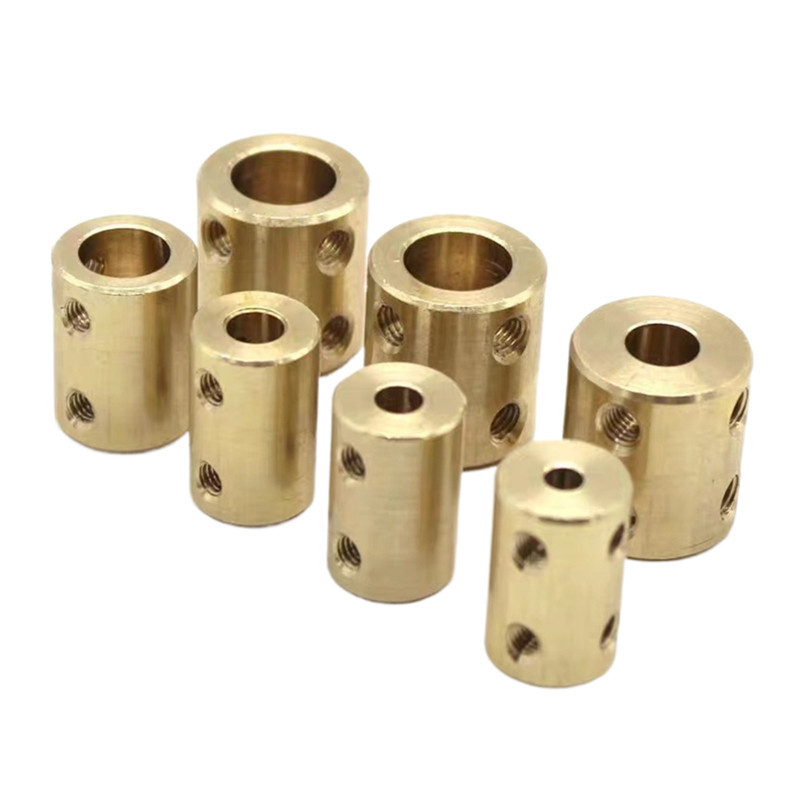 Brass Coupling Cylindrical Connecting Shaft Steel Coupling 3mm Integrated Fastening Transmission Connection Accessories