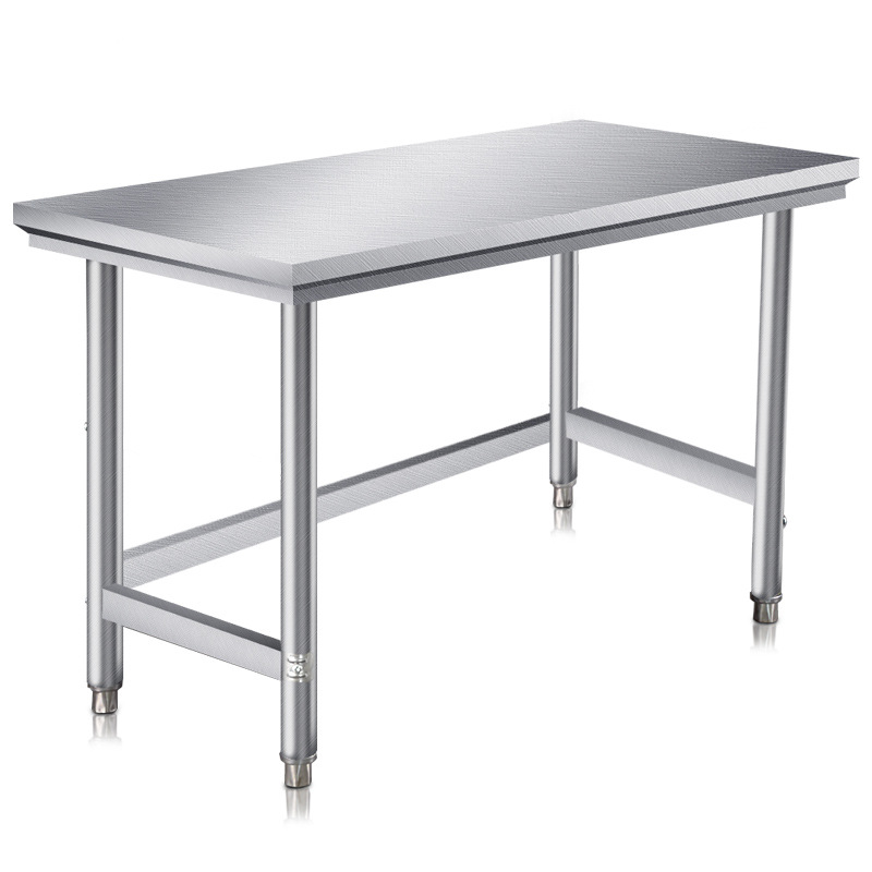 Factory direct single-layer stainless steel workbench kitchen console household commercial table rectangular countertop desk