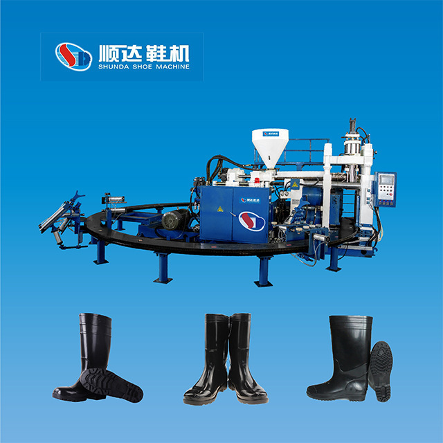 Automatic Disc Type Multi Station Single Double Color Pvc Rain Boots Injection Molding Machine