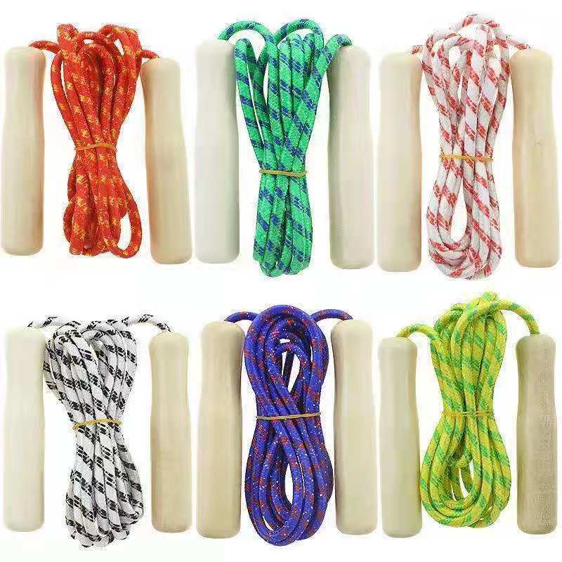 Деревянная ручка для скакалки, игровые принадлежности для детей, оптовая продажа подарков для детского сада