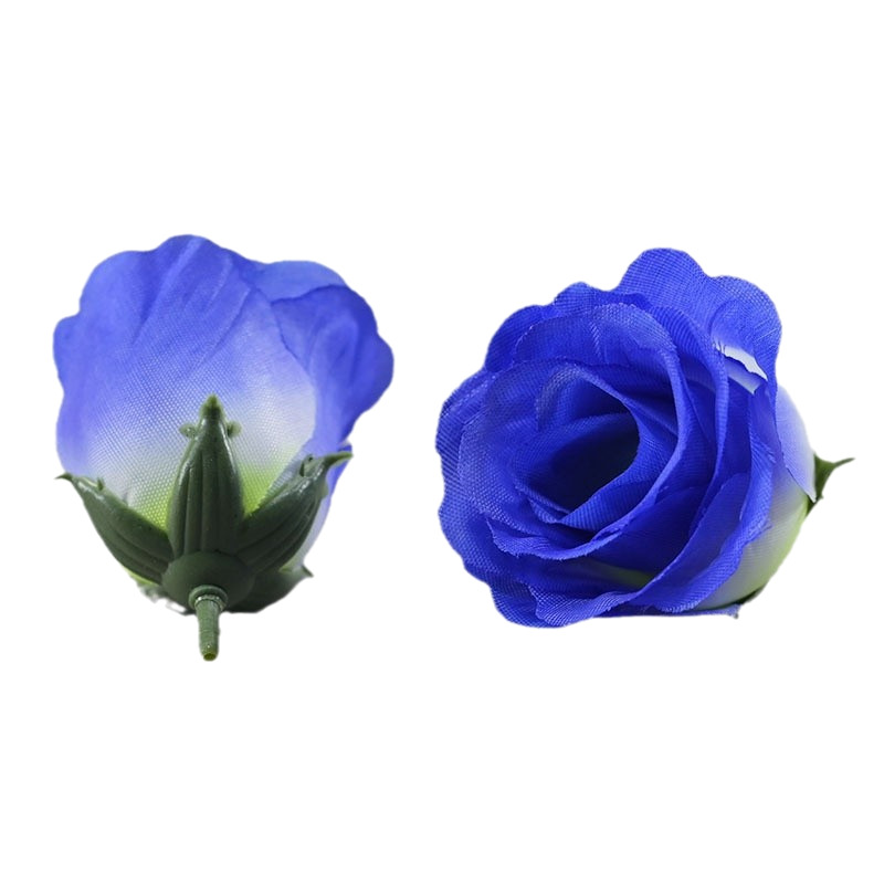 Wholesale simulation peacock rose flower head wholesale hand-made DIY decoration with flower shooting props hole silk cloth flowers
