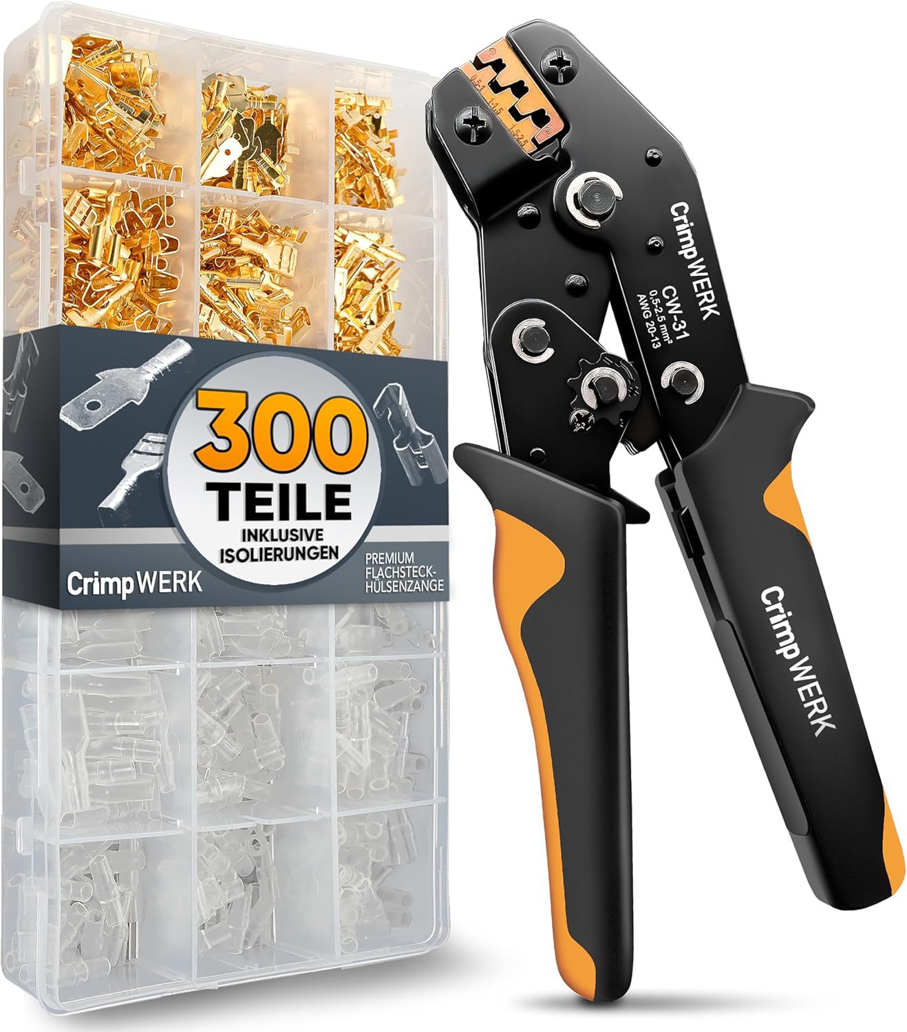 Обжимной инструмент, обжимные клещи для плоских клемм - набор обжимных клещей