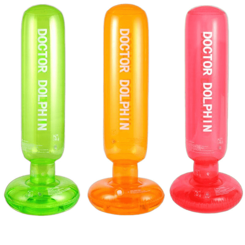 Children's Boxing Column Toy Inflatable Tumbler Vertical Boxing Sandbag Home Fitness Sandbag Taekwondo Trainer