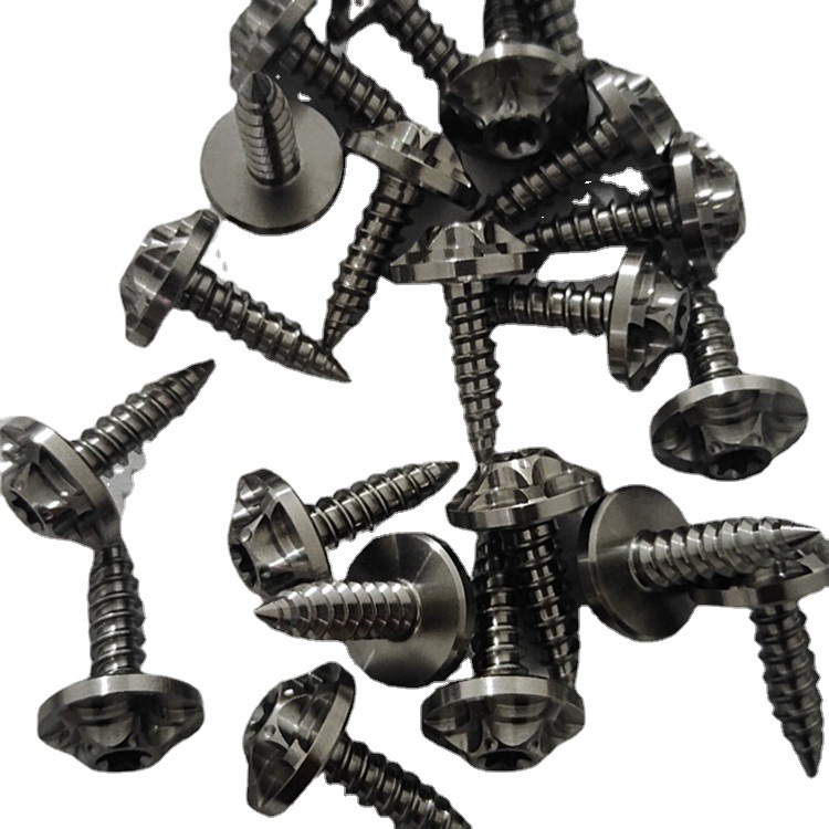 Titanium Alloy Self-Tapping Screws M5*18 Specifications Optional Colorful Self-Tapping Screws Pan Head Inch Screws