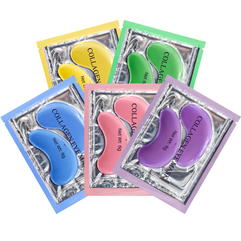 Cross-border Eye Care Lavender Compact Light Pattern Eye Mask Eye Bag Patch Turmeric Brightening and Moisturizing Eye Mask Patch