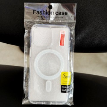 ¥Jin Sanding Is Suitable for Iphone15-16 Series Apple Transparent Mobile Phone Case with Magnetic Charging (Ab Model