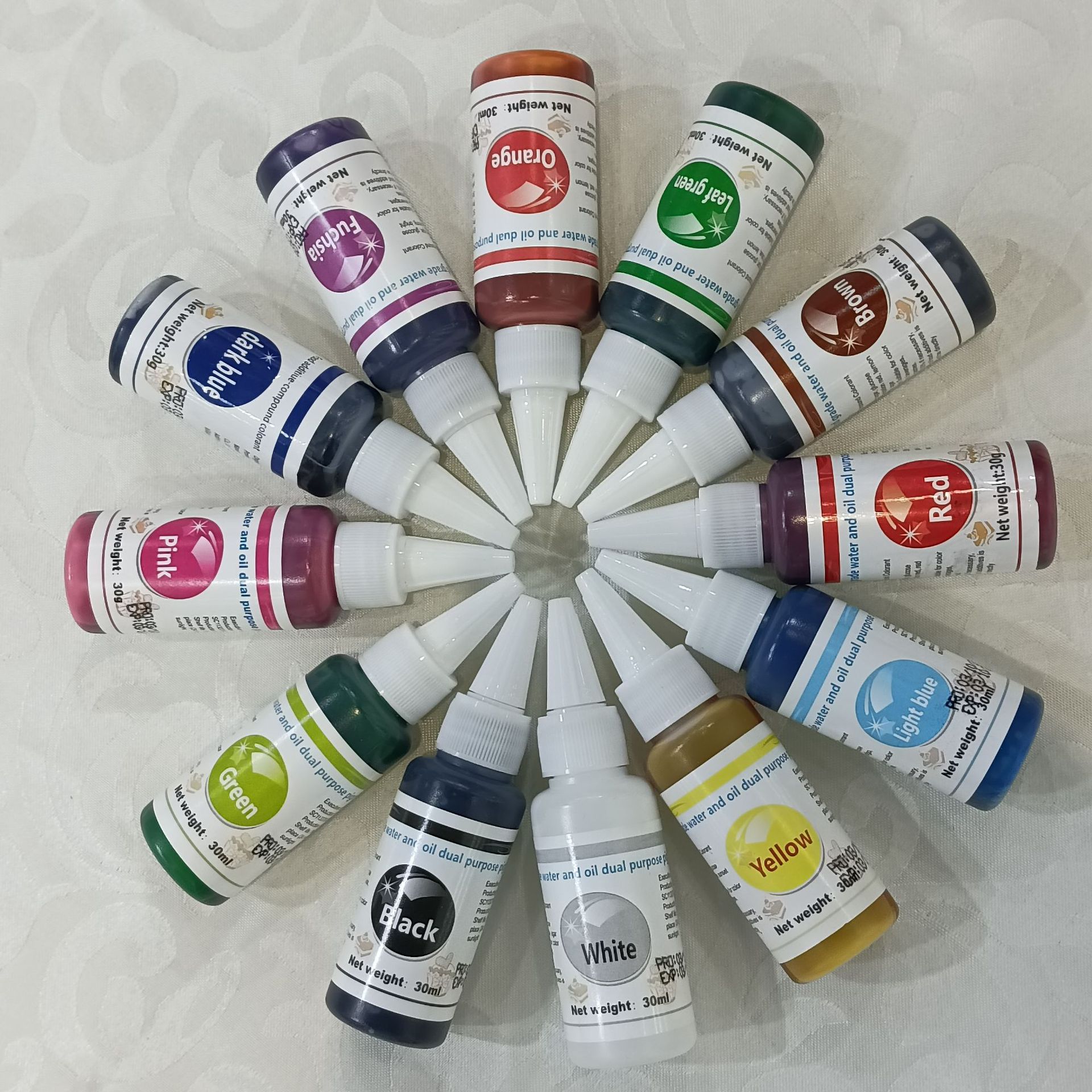 Пищевой краситель Английский пигмент 30г Экспортный Пищевой краситель Для выпечки Съедобный Красный Декор для тортов