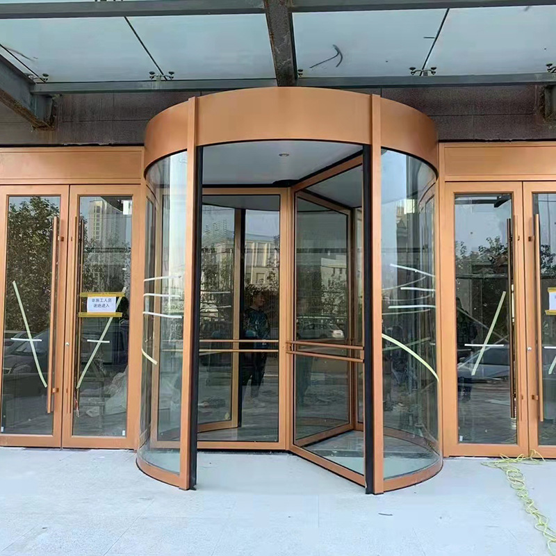 Intelligent automatic revolving door Shopping Mall hotel office building two-wing three-wing revolving door column-shaped electric revolving door