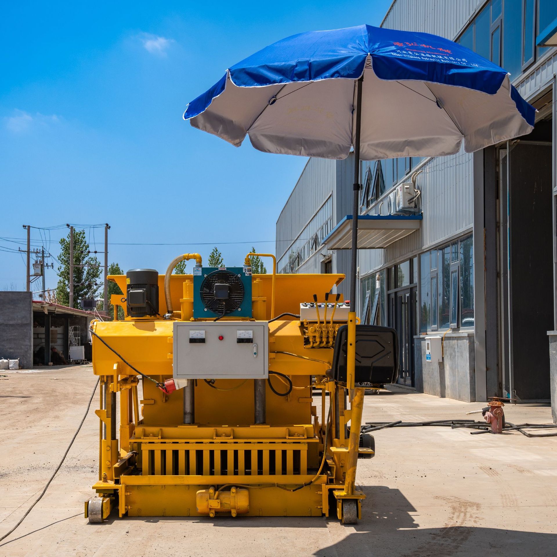 Brick making machine large and small mobile walking hydraulic cement brick pressing machine unburned brick making machine hollow block forming machine