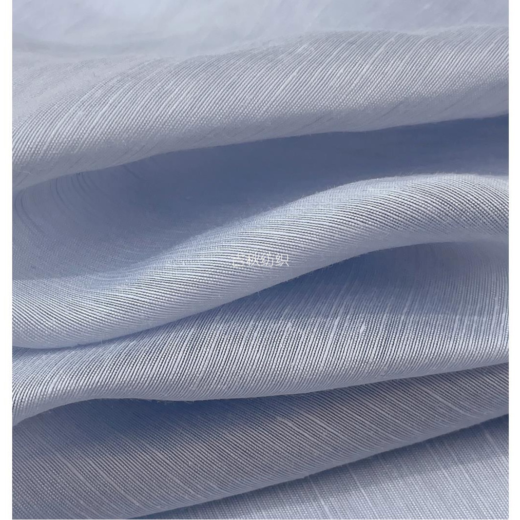 90g Tencel Linen Slub Fabric Lyocell Tencel Linen Blend Fabric Dress Fabric Lightweight and Breathable