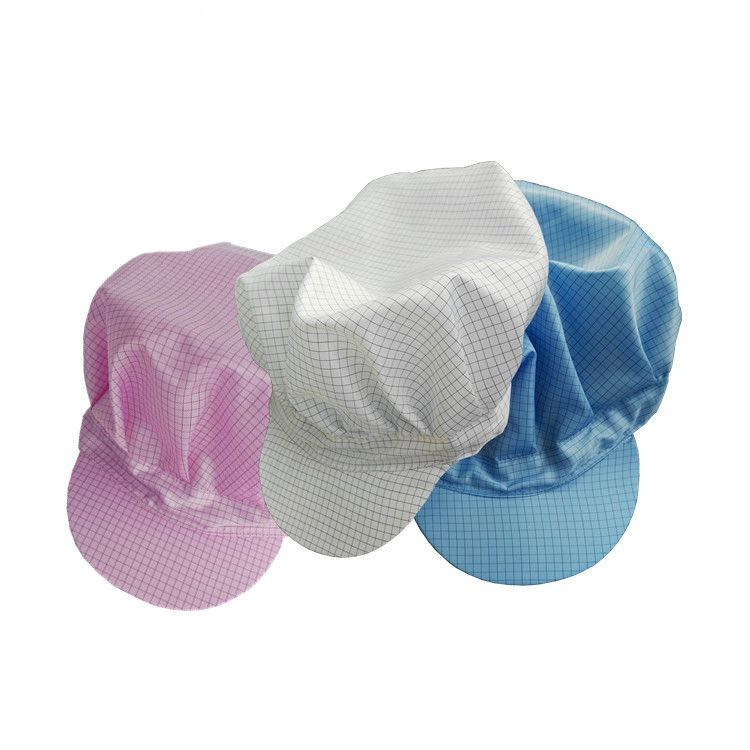 Anti-Static Grid Large Work Cap Dust-Free Cap Electronics Factory Food Factory Duck Cap Clean Sterile Cap