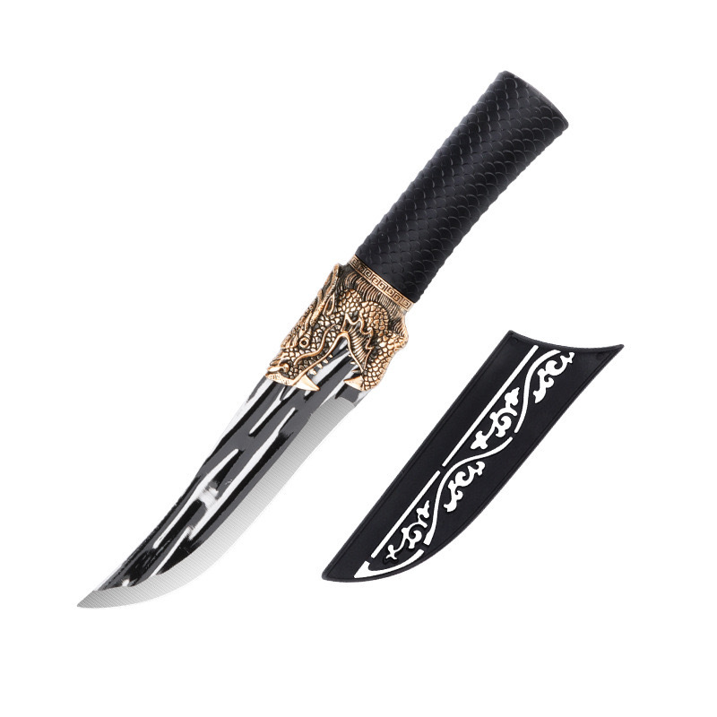 Household Forging Faucet Long Scale Non-slip Bone Cutting Knife Stainless Steel Mongolian Meat Cutting Bones Cutting Knife Sharp Cutting Knife