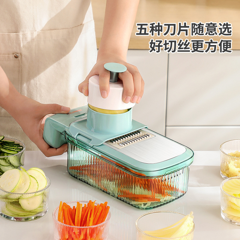 Multi-function vegetable cutter potato grater household coarse wire kitchen vegetable cutter shredder grater