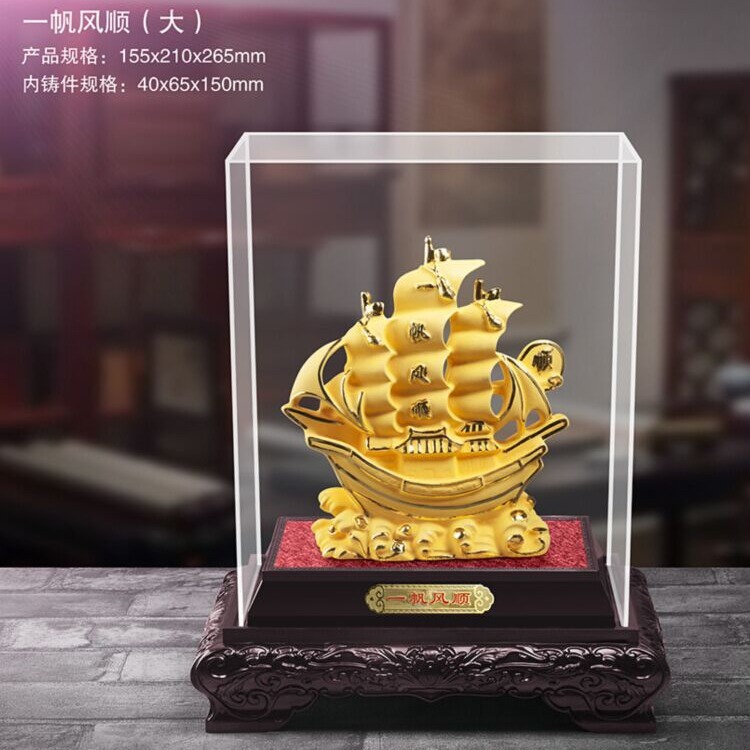 Cashmere Sagin Sailing Sailing Ornaments Birthday Gift Enterprise Large Size Resin Creative Gift Living Room