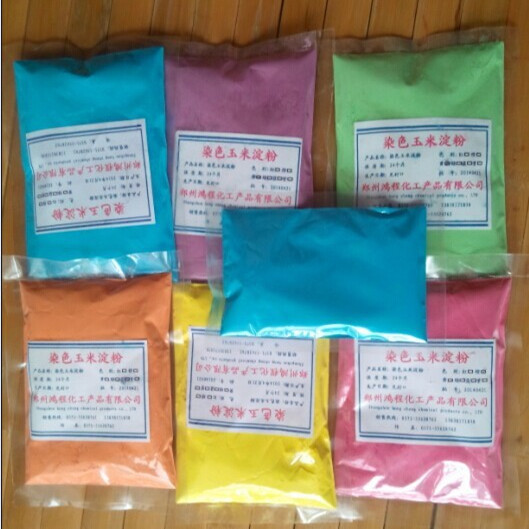 Color running powder manufacturers supply wholesale color corn starch entertainment color powder 7 color Qi full color running powder bags