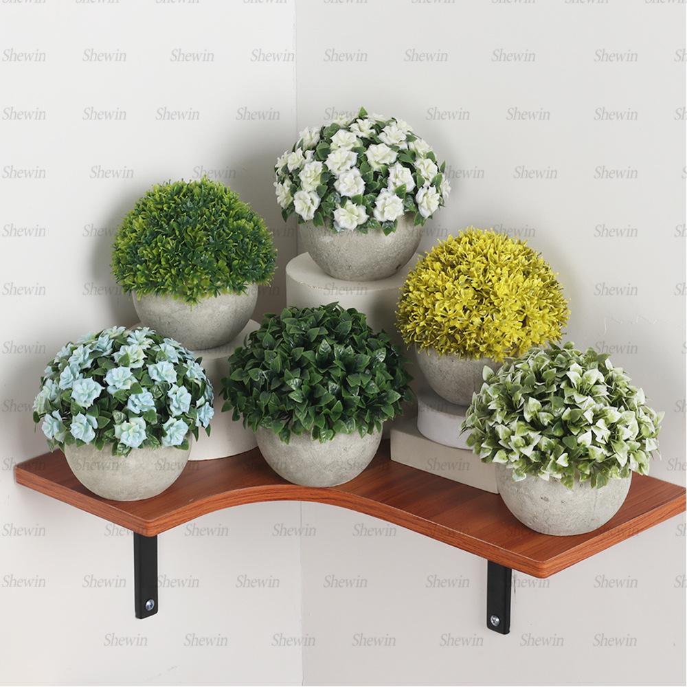 in stock ball pulp simulation potted retro home desktop simulation green plant TEMU Amazon SHEIN supply