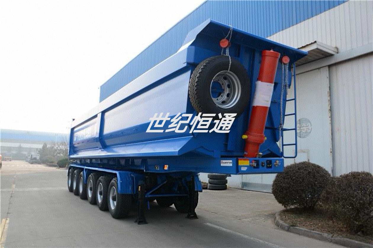 10.3m Axle Dump Semi-Trailer U-Shaped Rear Dump Semi-Trailer Factory Direct Supply Bulk Export