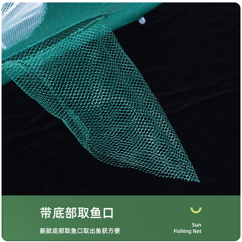 Umbrella cage umbrella shrimp cage factory direct double shrimp cage fishing cage folding net moving small fish net folding fish cage lobster