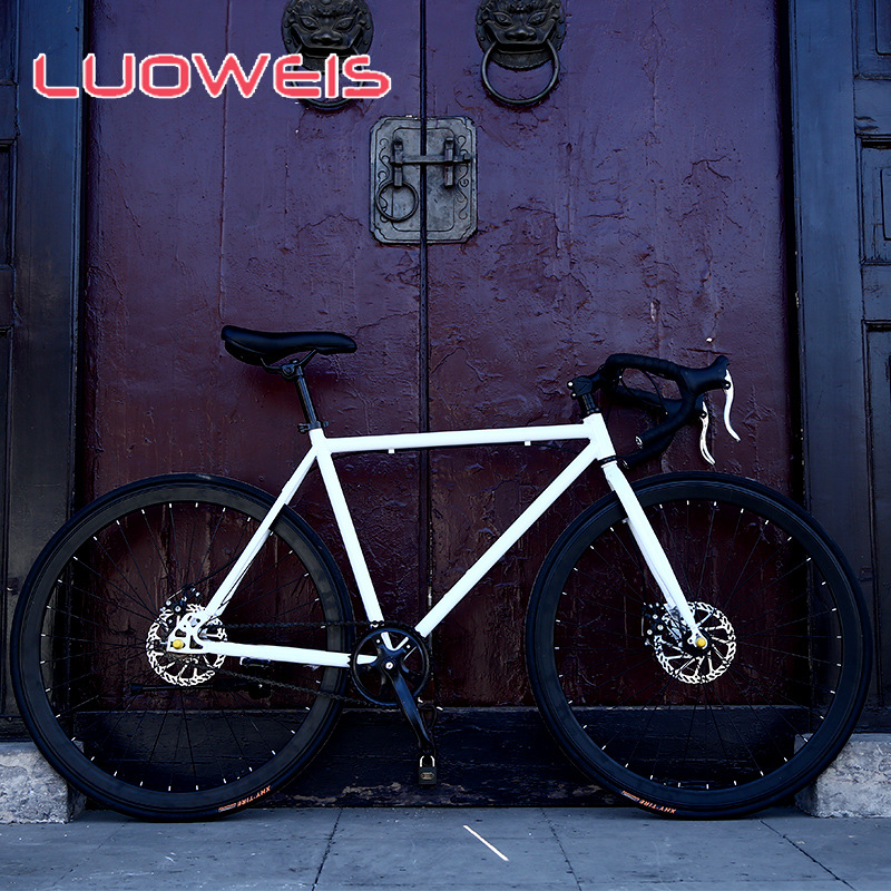 Dead flying bicycle men's road racing disc brake student women's bicycle adult sports car 24 inch 26 inch solid tire live flying