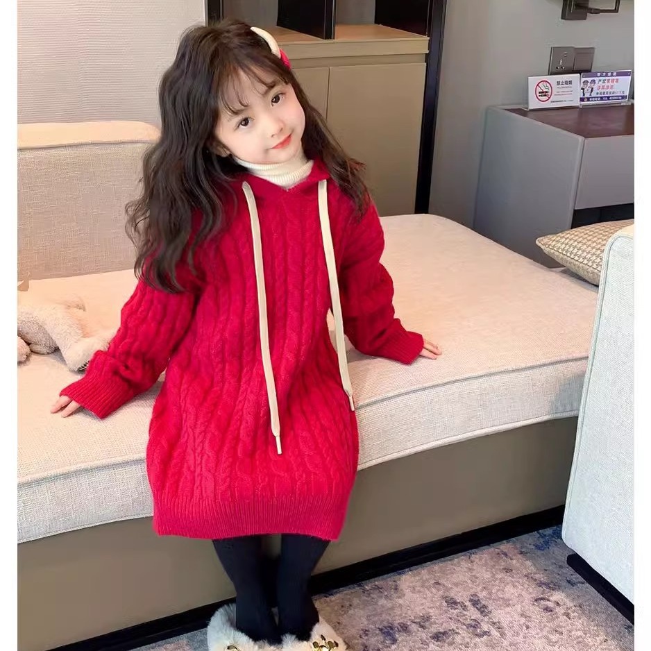 Длинный вязаный худи для мальчиков и девочек на Новый год. Индивидуальная настройка с изображениями и образцами. Кастомизация для Aliexpress