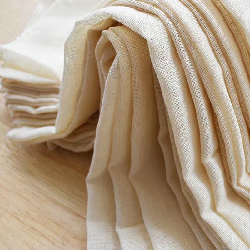 Wholesale finished bean curd cloth lock edge square bean skin cloth cotton bean bag cloth bean curd milk filter cloth gauze cloth