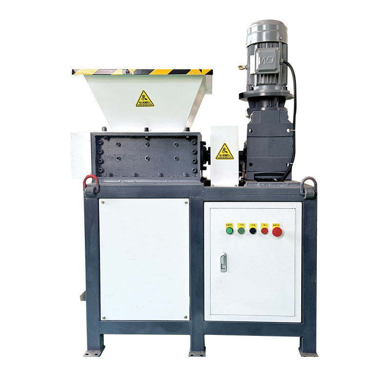 Small Shredder Single/Double Shaft Waste Metal Head Plastic Wood Aluminum Rubber Household Woven Bag Crushing Plant