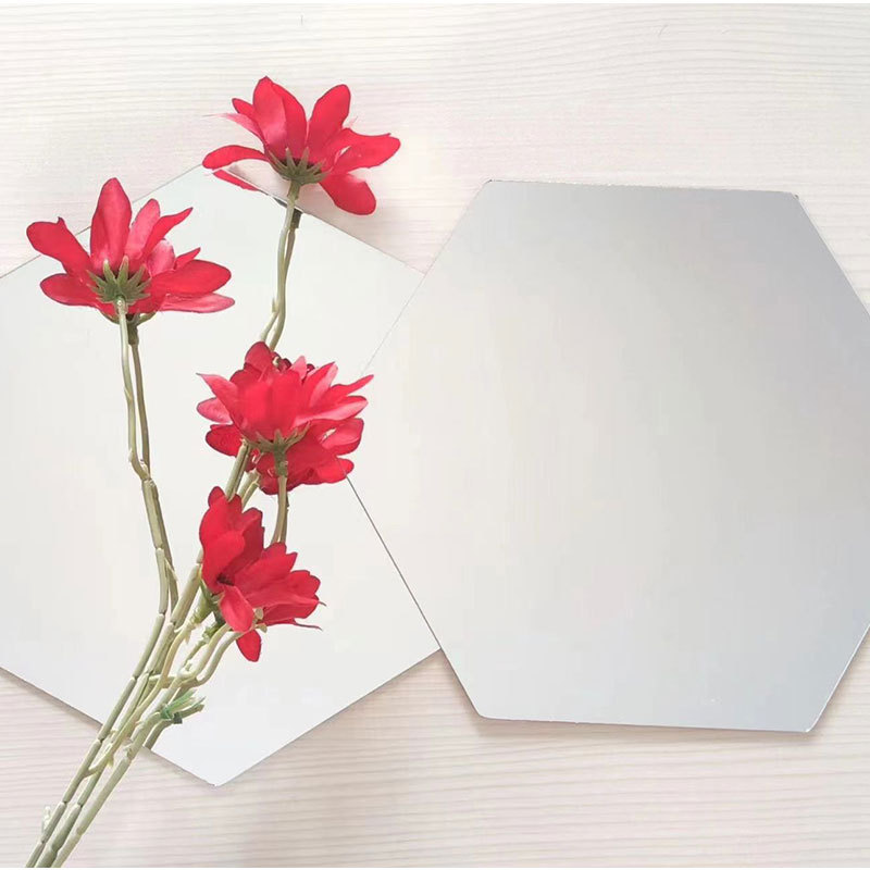 Factory supply edging irregular bathroom glass lens dormitory study wall decorative mirror