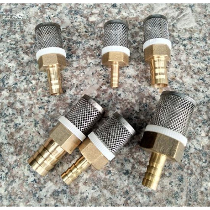 304 Stainless Steel Mesh + Copper Head Water Pump Water Pipe End Connected to Hose Filter Removable