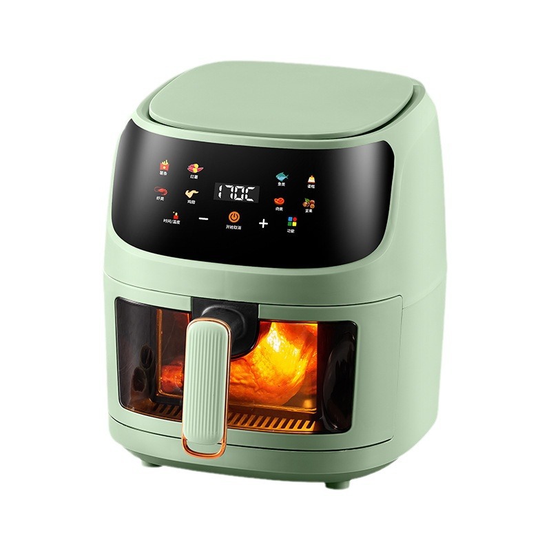 8L Visual Household Multifunctional All-In-One Air Fryer Cross-Border Wholesale Smart Color Screen Touch Air Fryer Generation