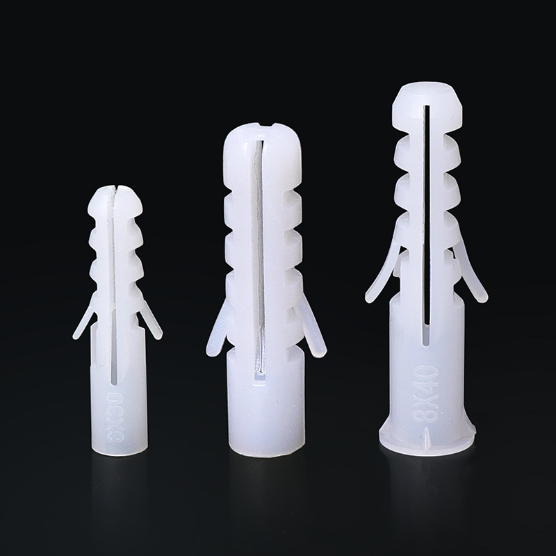 Haidi Bosi expansion pipe PE fish-type expansion bolt screw rubber plug plastic expansion plug expansion nail without cap 6 8